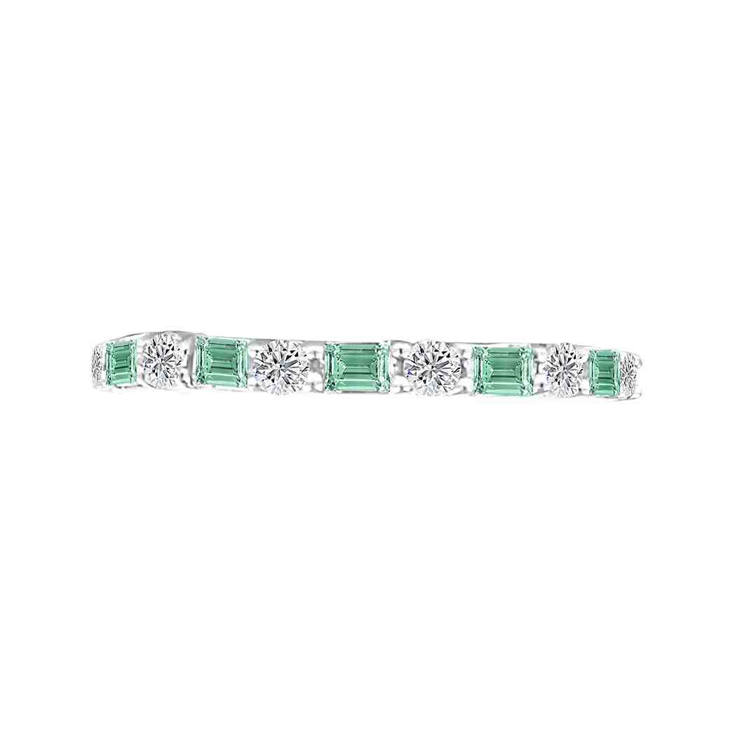 Eternity Band Emerald & White Diamond LR11027AEM